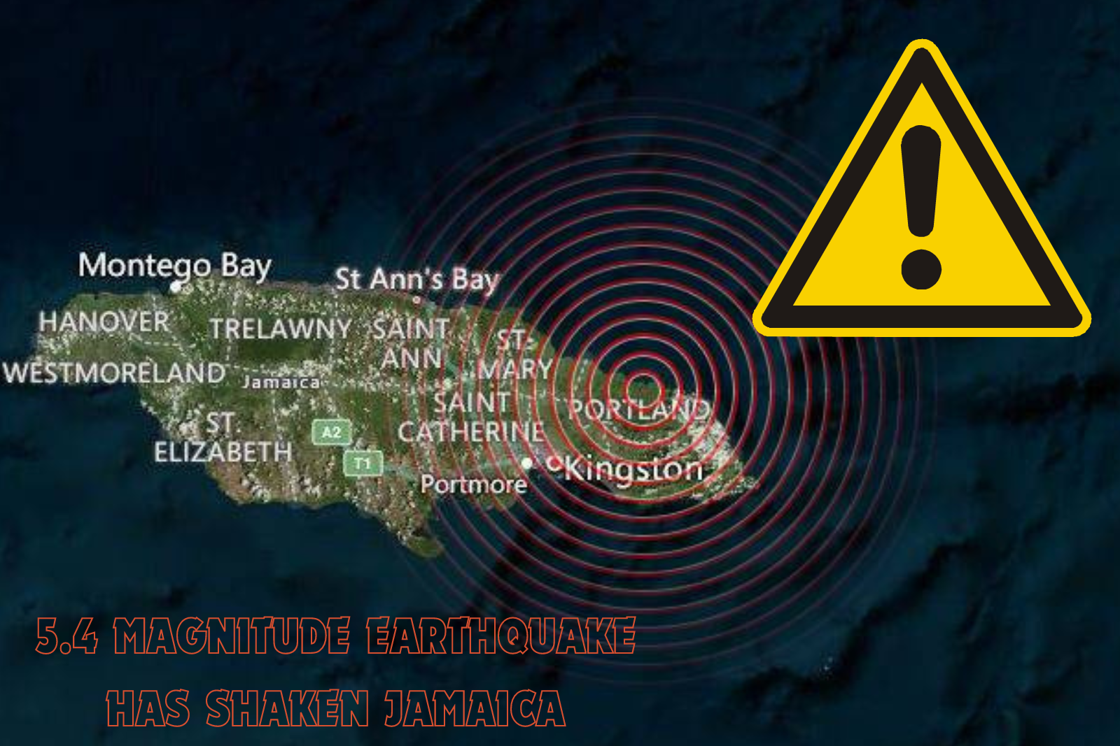 5.4 magnitude earthquake has shaken Jamaica